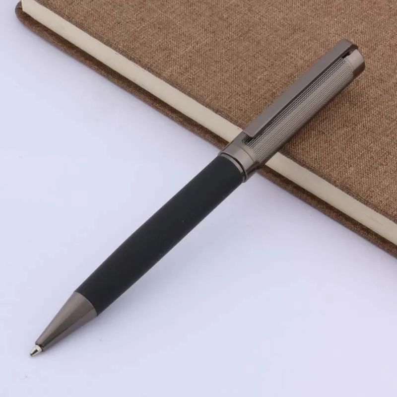 luxury Gun grey black carbon fiber metal gift classical Ballpoint Pen signature pen Stationery Office School Supplies new