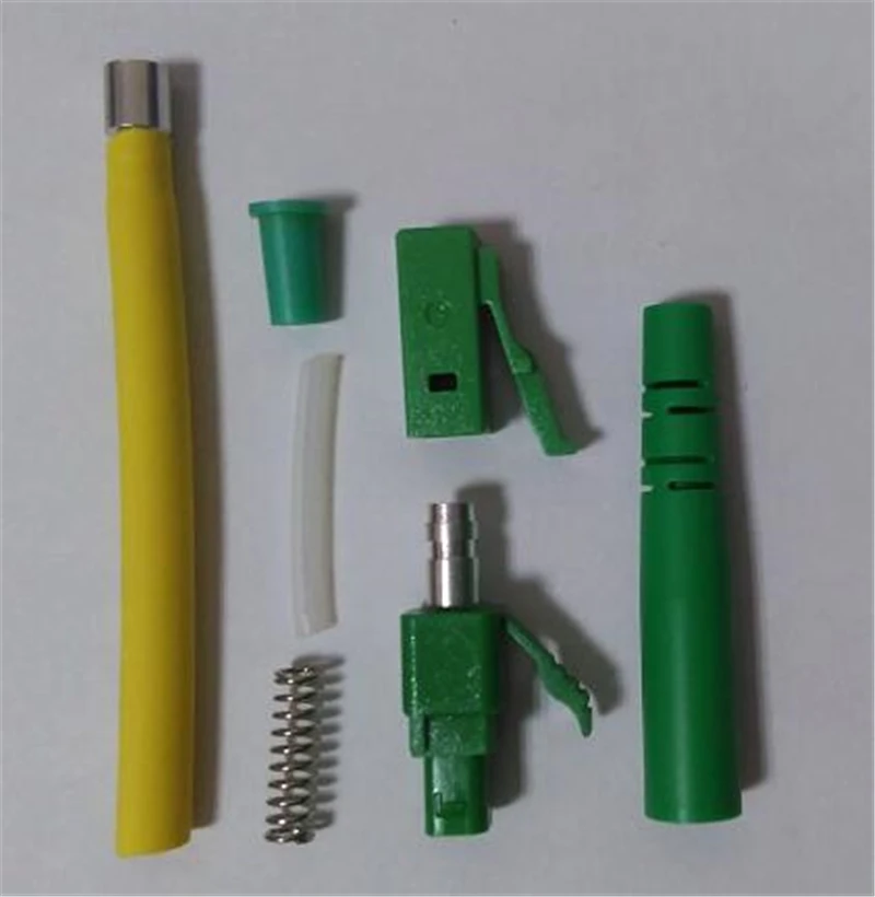 LC fiber connector KITS with ferrule Unassembled Simplex APC SM MM OM3 OM4 3.0mm 2.0mm 0.9mm ftth LC connector accessory 1000PCS