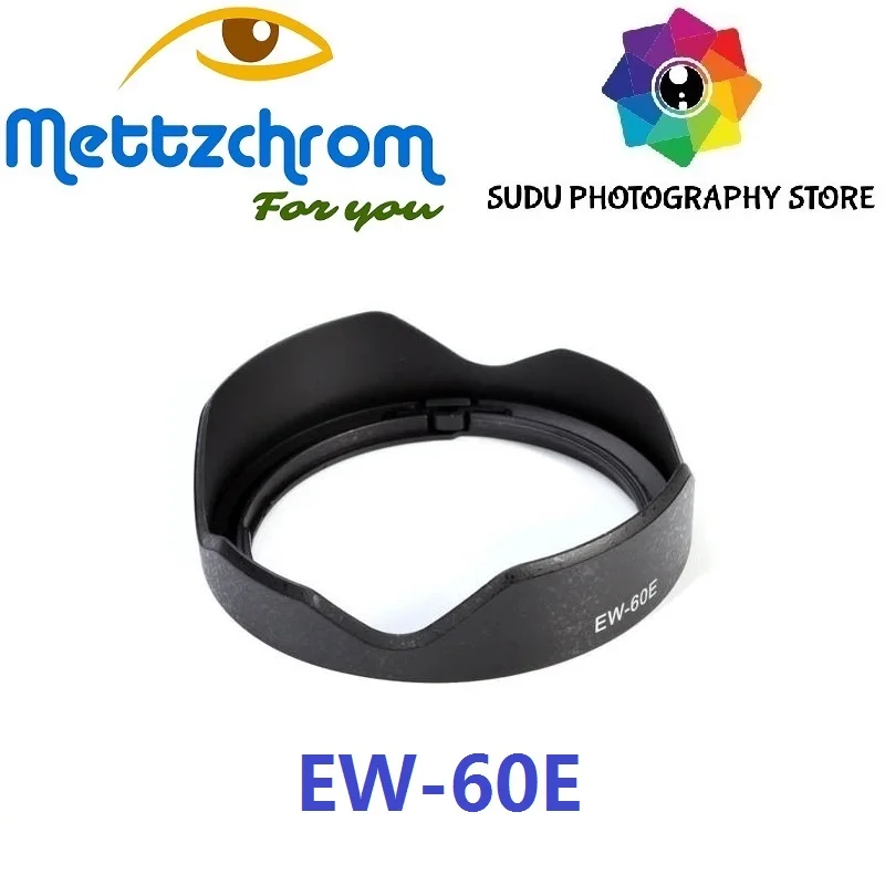 Mettzchrom EW-60E Bayonet Mount Lens HoodสำหรับCanon EF M 11-22มม.F-4-5-6 IS STMเลนส์EW60E EW 60E