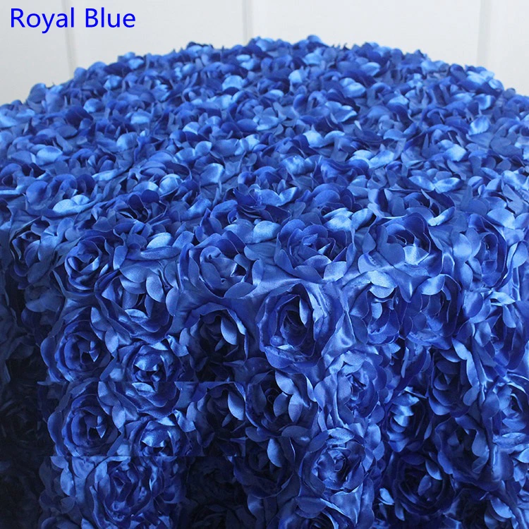 Hochzeit Tischdecke Abdeckung Sticken Rosette Rose Blume Hotel Bankett Geburtstag Party Dekoration Schönes Design Verwendung – Detail 15