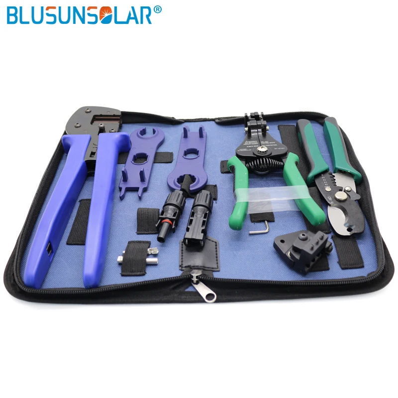 Solar Tool Kit solar Tool set  crimping tool with cable stripper, cable cutter,  spanner and  Connector