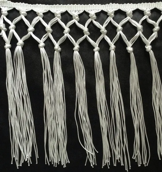 20cm long high quality trimming tassel, handmade knot rope fringe, stage costume decorative accessories,XERY-SY1109D