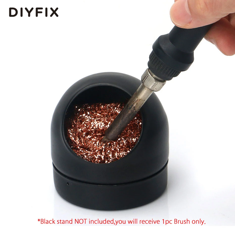 DIYFIX 1 ピースはんだごて先端クリーナー錫クリーニング鋼線ブラシ修復ツール