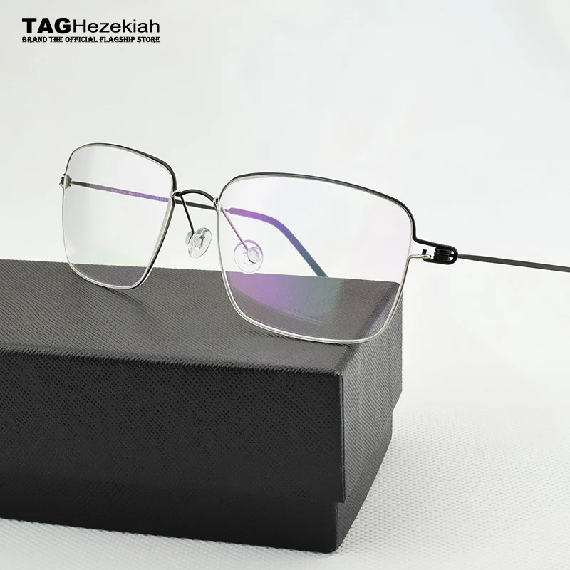 2024 fashion new Brand Spectacles Round Ultralight Titanium round Glasses Frame Men Danish designer Eyeglass Frames Women Square