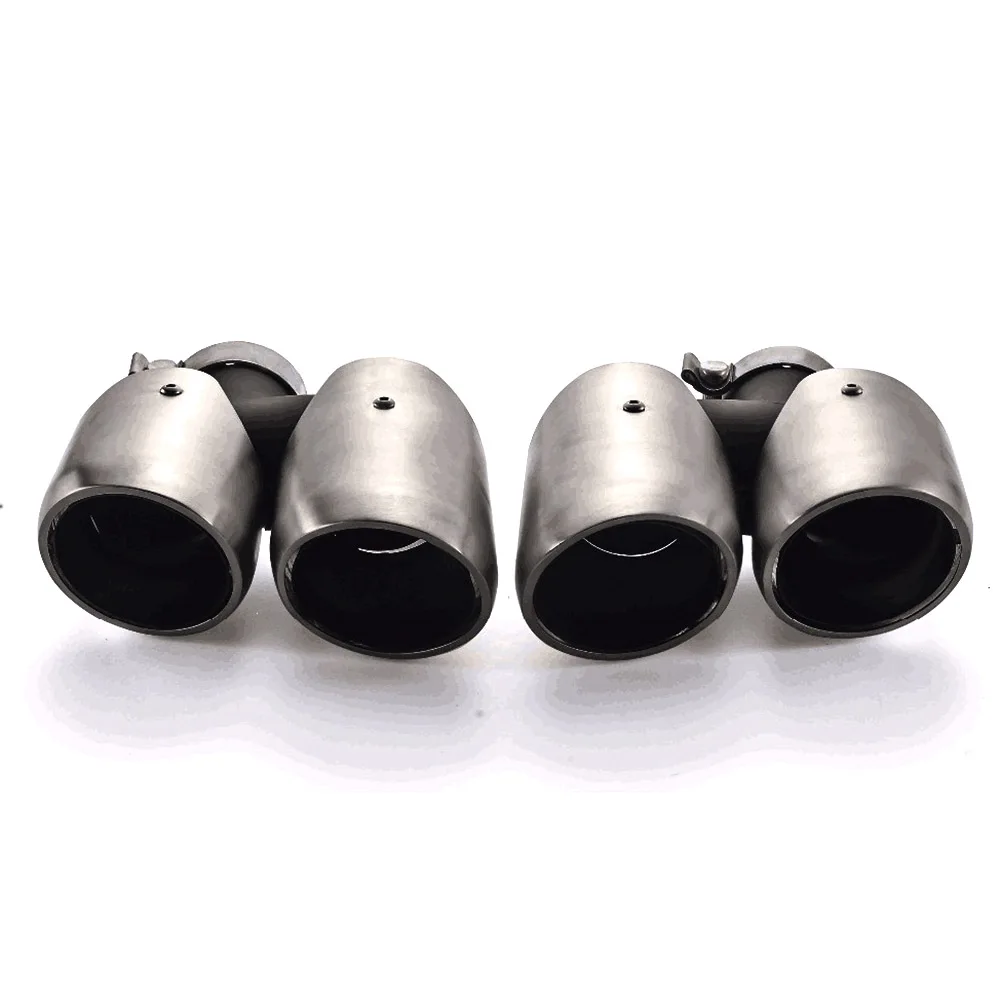 Racing Car Exhaust Pipe Muffler tail Tips Stainless Steel tail throat Pipe For Porsche 2014 Macan Exhaust tail Pipe TT100949