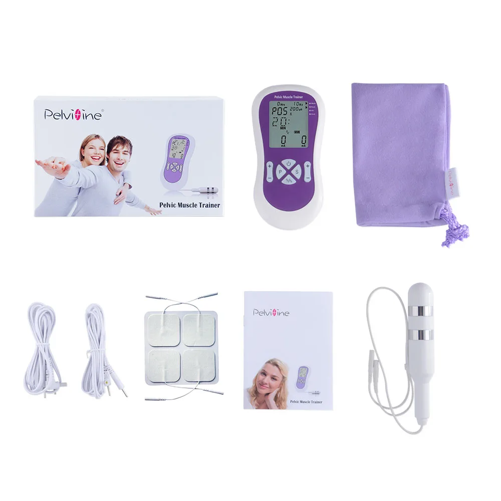 Pelvic Muscle Electrical Trainer With 2 Pairs Electrodes Pads For Women Incontinence Therapy