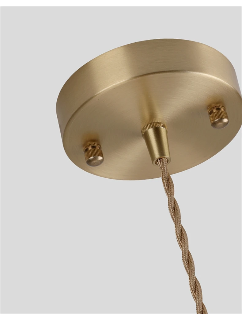 Blad Glazen Hanglamp E27 Messing Lamphouder Nordic Moderne Transparante