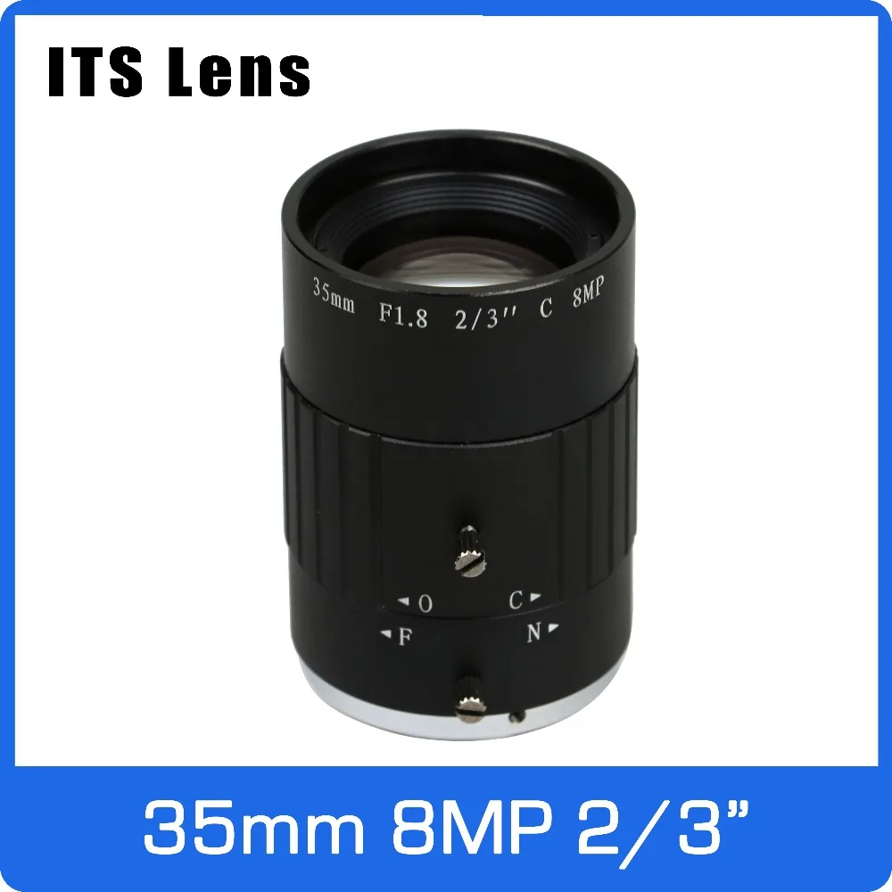 

2/3 inch 8MP 4K ITS Lens 35mm F1.8 Long Distance View 100 Meters MAX C Mount For Electronic Police Traffic Camera