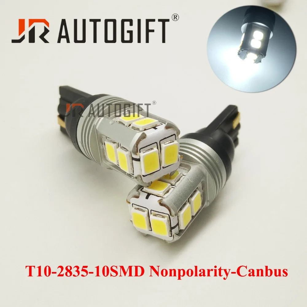 

20x Canbus No error Nonpolarity White High Power 168 W5W 2835 10smd T10 LED Bulbs For Car Parking Lights Interior Dome Light 12V