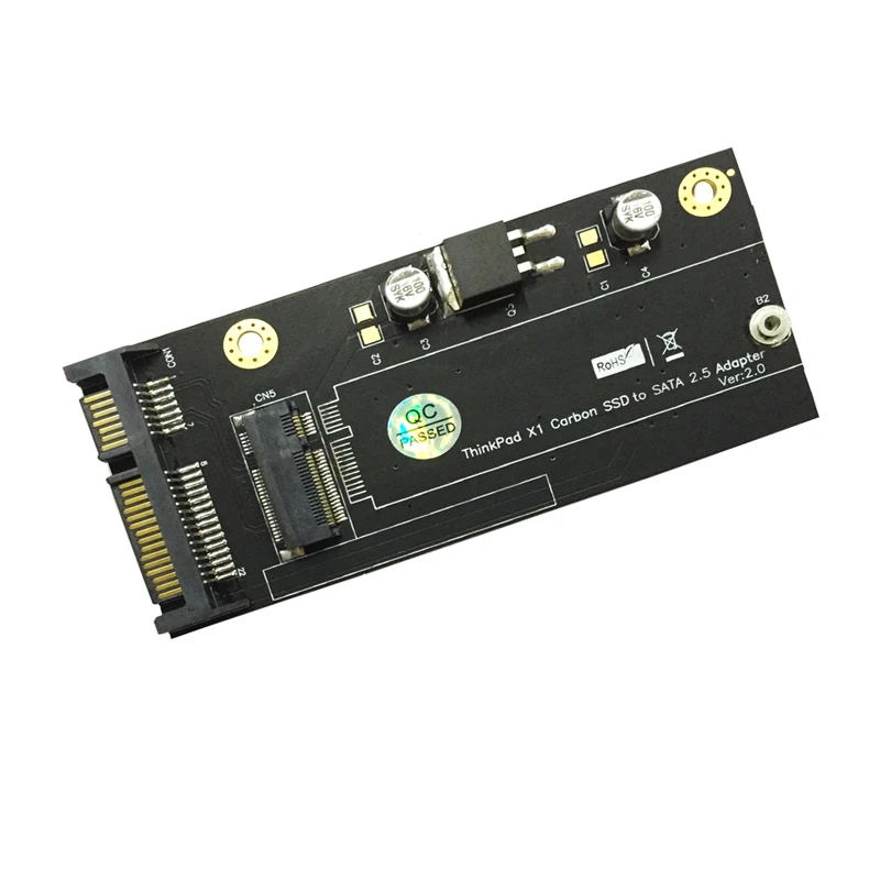 20+ 6-pin SSD to 2.5-inch SATA Adapter Riser Converter Card V2.0 for Lenovo Thinkpad X1 Carbon Ultrabook SSD Computer Components