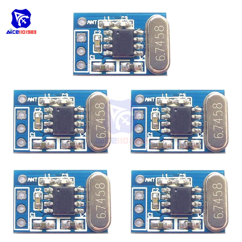 5PCS/Lot SYN480R 433M ASK/OOK Wireless Receiver Module Standard 433MHz ASK Receiver Module