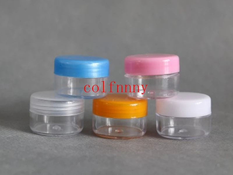 

5000pcs/lot Fast Shipping 10g colorful 10ml plastic Packaging Sample cream pot ,nail art glitter powder case Empty box