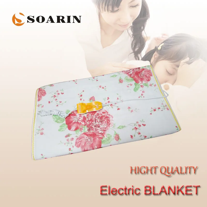 

SOARIN Electric Blanket 150x70 Electric Heating Blanket Synthrtic Fiber Manta Electrica 220v Single Mattress Manta Electrica