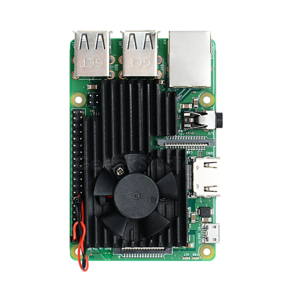 ¡Nuevo en Stock! Kit de disipador de calor de ventilador de refrigeración extrema CNC para Raspberry Pi 4B / 3B +(Plus)/ 3B RPI 4 Modelo B