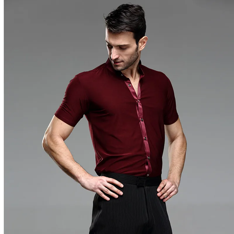 

mens dancing shirts men's latin shirt mens ballroom shirts men's latin dance costumes dance top mens ballroom clothes dancewear