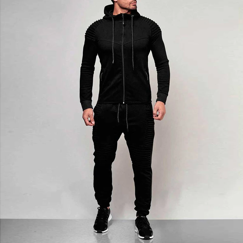 Men Sportswear Hoodies Pants Set Spring Track Suit Clothes Casual Tracksuit Men Sweatshirts Coats Male Joggers Streetwear MY053