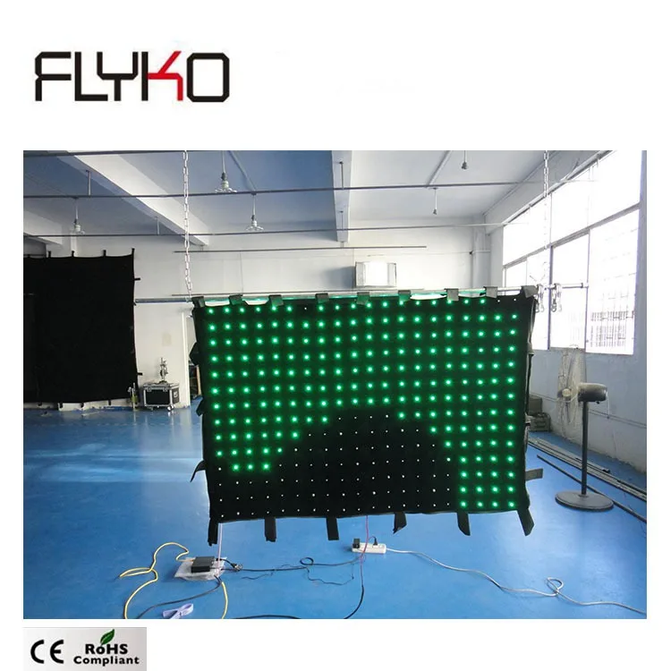 

professional design party P70mm 1*1.5m led full color changing curtain back drop free shipping