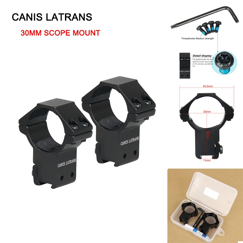 Canis Latrans Tactical airsoft accessories 30mm rifle Scope Mount for 11mm rail for hunting rifle scope GZ24-0115B