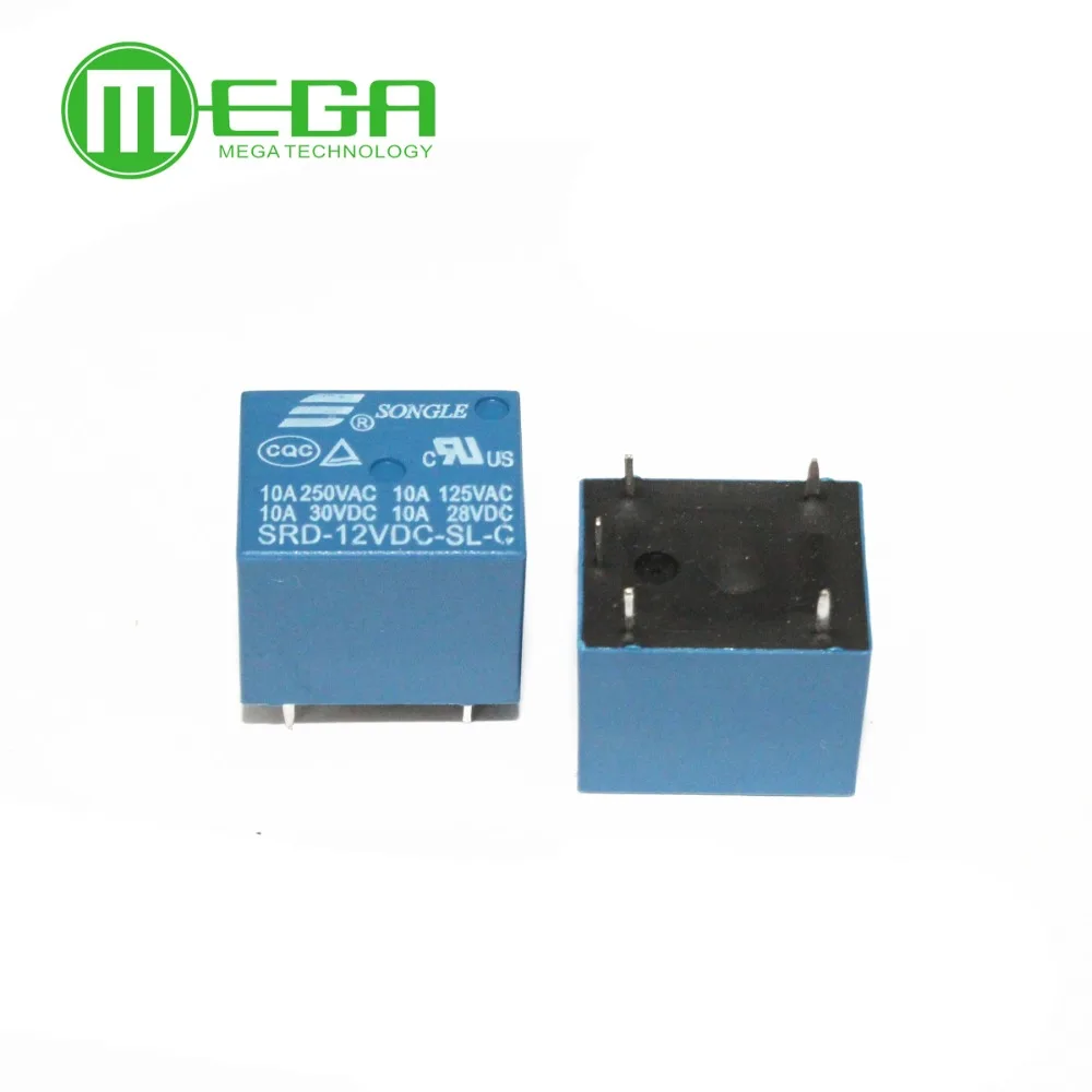 20pcs 21V DC SONGLE Power Relay SRD-12VDC-SL-C PCB Type