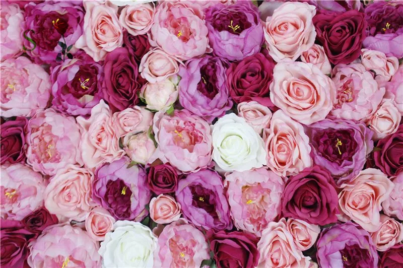 SPR Free Shipping-10pcs/lot wholesale good quality personized artificial peony rose flower wall for stage background decoration