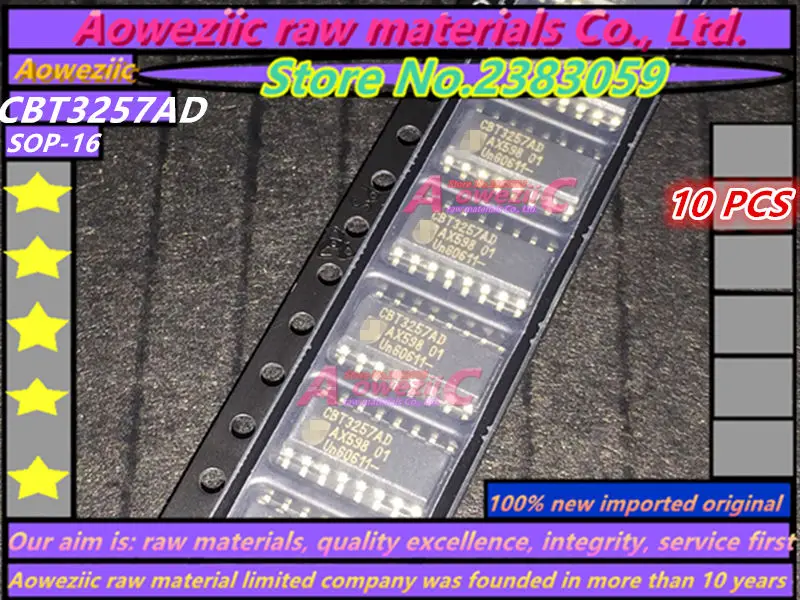 Aoweziic 100% new imported original  CBT3257ADS CBT3257AD SOP-16 logic splitter logic chip