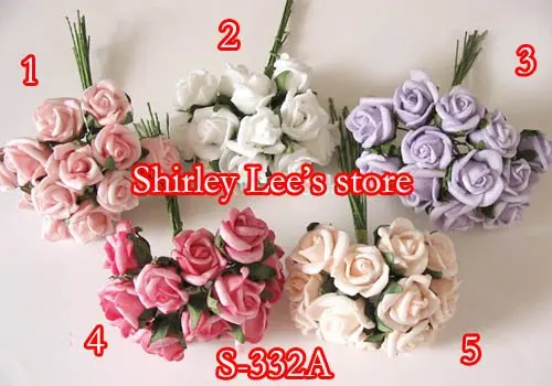 

Wholesale--120 BUNCHES=1440pcs X Mini Foam Rose Bunch In 5 Different Colors,CRAFTS Wedding Decoration