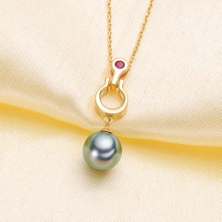 Classic Pearl Pendant Chain Settings S925 Sterling Silver Pendant Necklace Components Silver&Gold Color 3Pcs/Lot