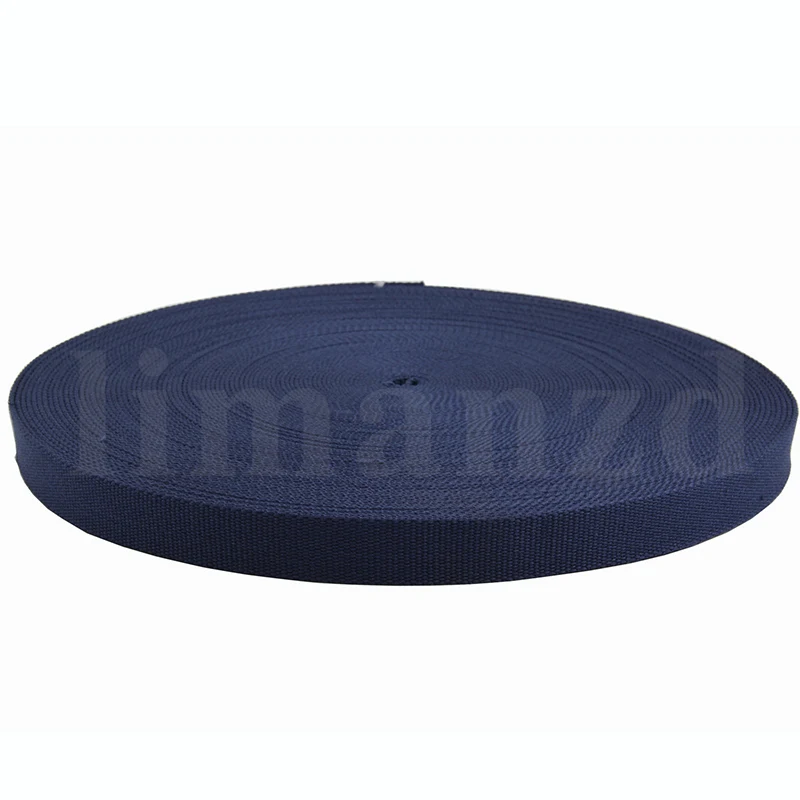 Polyester Cotton Webbing sp Line Cotton Belt Dark Blue 25mm