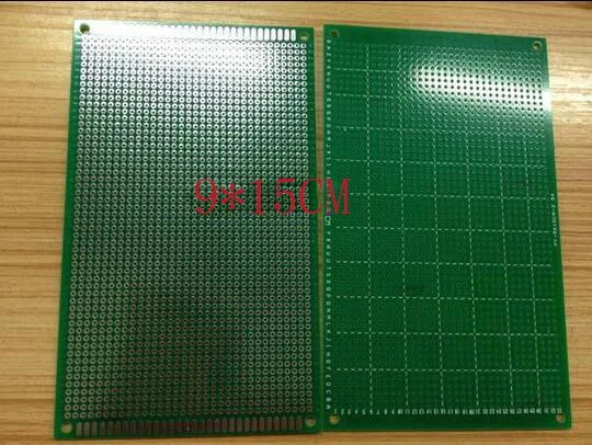 

free shipping wholesale 9*15CMsingle sided pcb HASL 1.6mm thick 2.54 pitch universal pcb board for test board