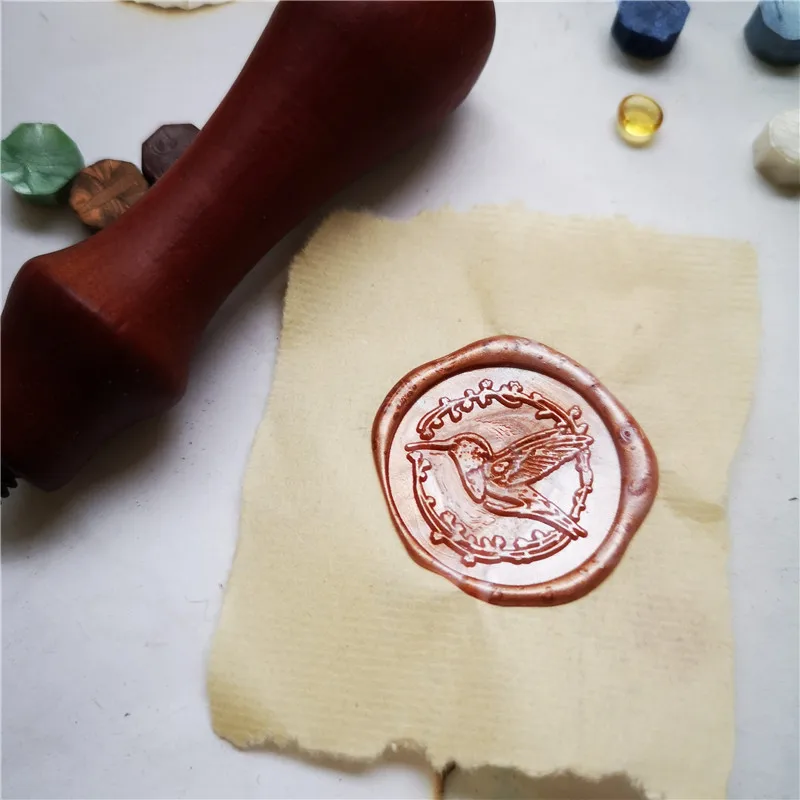 wax sealing stamp group 3 new birds gifts Anime logo design wax seal stamp head suite almost stamp handle