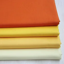 100% cotone COLORE SOLIDO ARANCIONE GIALLO serie twill panno fai da te per biancheria da letto cuscini lavoro manuale patchwork quilting decorazioni per la casa tessuto