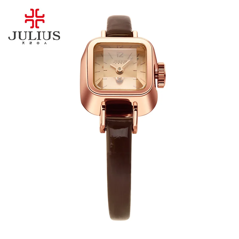 Julius Decoration Watch Ladies Watch In Yellow Gold Women Bracelet Dress Watch Japan Movt Diamond Quartz Watch Montre JA-496