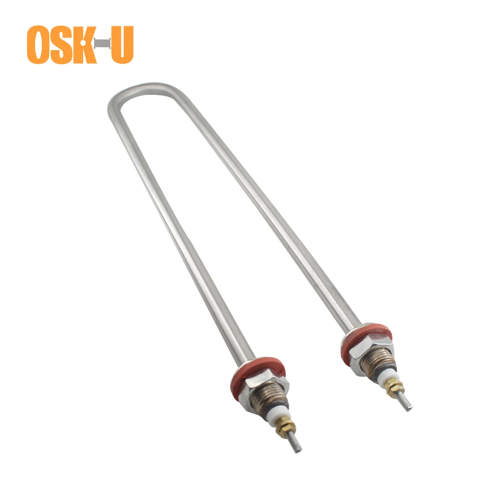 M18 Thread Single U Shape Heating Tube 380V U Type Heater Element 304SUS U Type Heating Pipe For Kitchenware 3KW/4KW