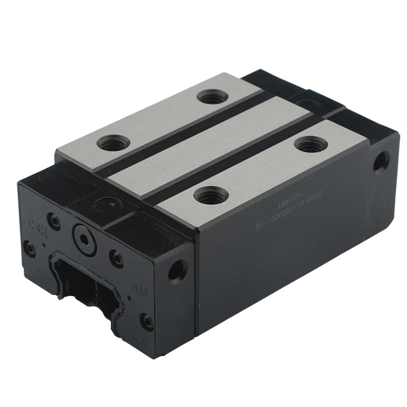 LMG15/20/25/30H สังกะสี Linear Guide Slider สังกะสี Slider สแควร์ Flanged แกะสลักเครื่อง Slider