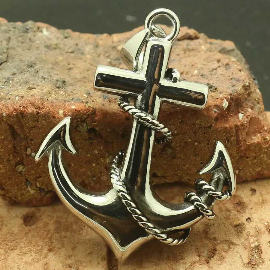 316L Stainless Steel Cool Punk Gothic Anchor Newest Pendant