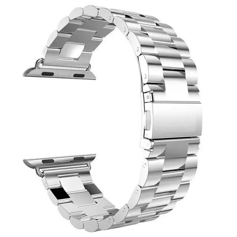 Space Gray Watch Band for Apple Watch Band 42mm 38mm Stainless Steel Strap Buckle Adapter Link Bracelet Sport Edition