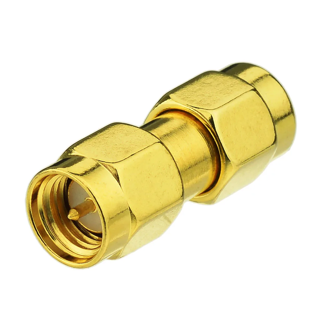 Eightwood 5PCS SMA to RP-SMA RF Coaxial Adapter SMA Plug Male to RP-SMA Plug Female Connector Straight Between Series