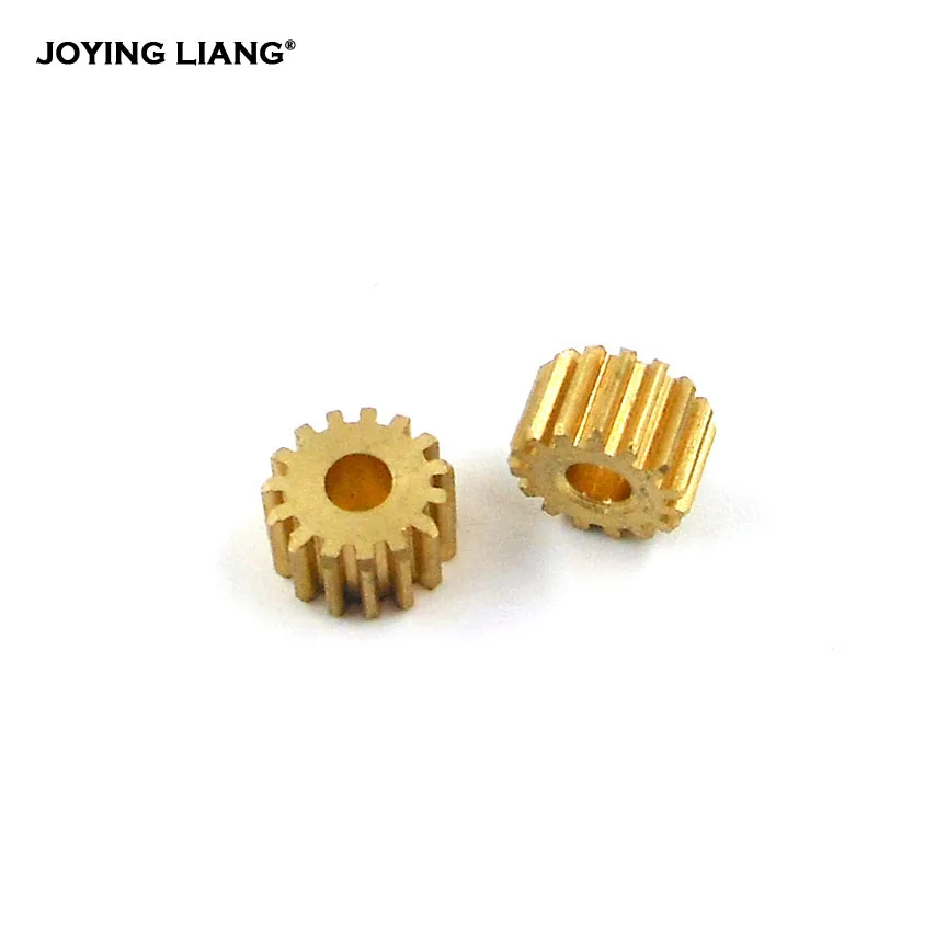 

Brass Gear 153A 0.5 Modulus Motor Spindle Gear 15 Teeth Toy Model Fitting Tight Match 3mm Shaft 10pcs/lot