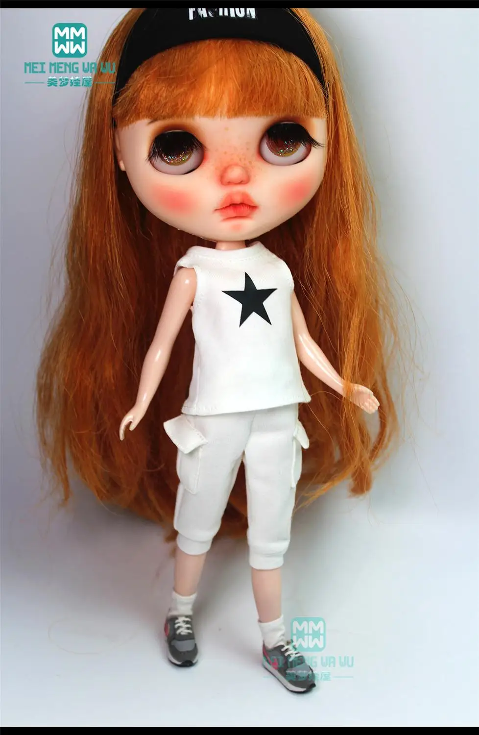 1PCS Blyth Doll Clothes fashion Five-star vest, casual pants for Blyth , Azone1/6 doll accessories