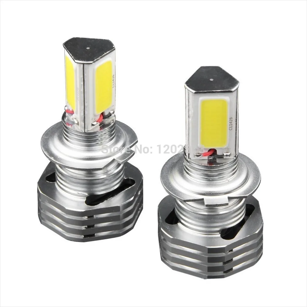 Seller Recommand!!! Pack of 2 3000LM 5500K 55W High Power 3-Sides Epistar LED H7 PX26D LED Low Beam Headlamps Car Light