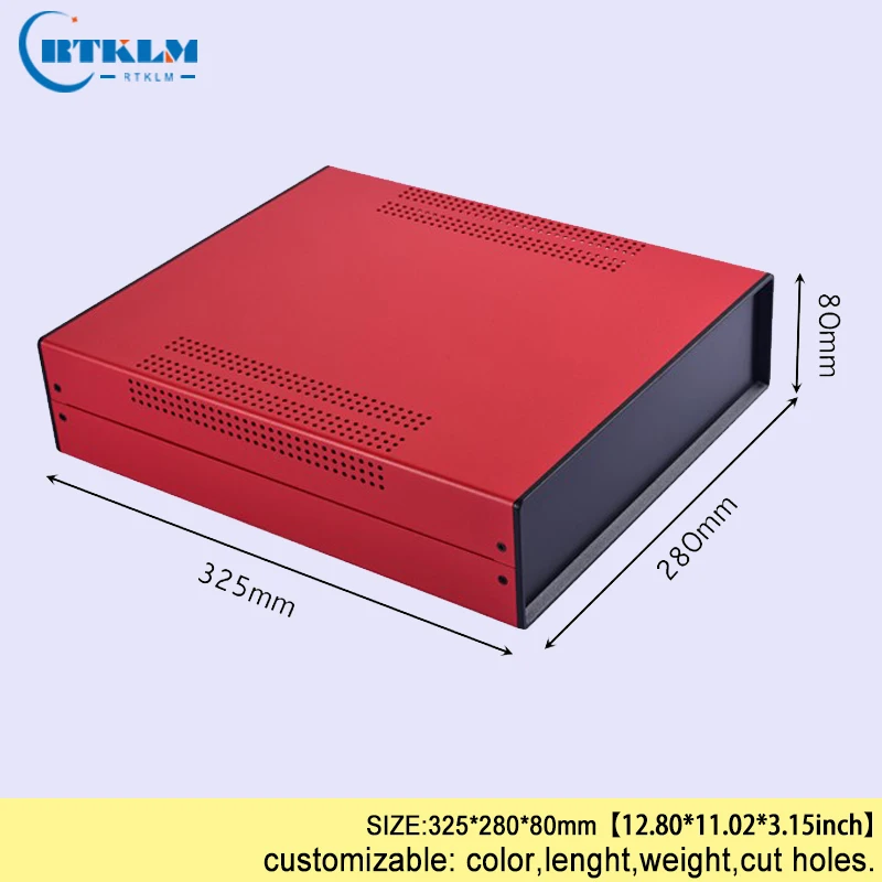 Iron Power supply box electrical connector enclosure diy wire connection box iron project enclosure instrument case 325*280*80mm