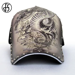 Casquette de Baseball avec Impression 3D Dragon Chinois pour Femme et Homme, Accessoire de Marque artificiel astique, Style Hip Hop avec Rivet