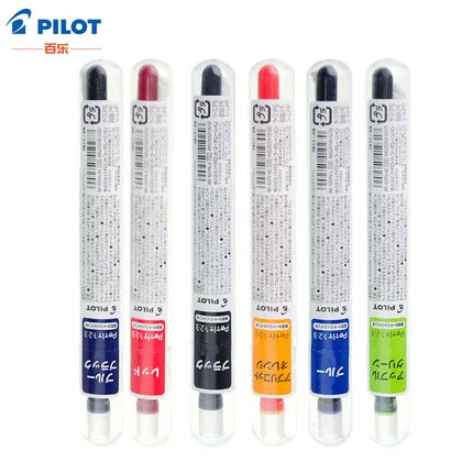 3PCS PILOT PEN students use transparent colored mini fountain pen disposable ink sac