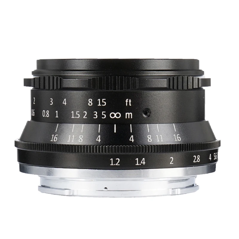 7artisans 35mm F1.2 Manual Focus Prime Lens for Sony E Mount A6500 A7RIII A7III/M4/3 GH5 E-M10/Canon EOS M6 M50/Fuji X-T2 X-T3