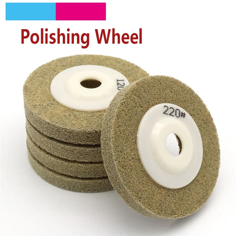 1pcs High Quality 4 inch Marble Polishing Wheel Grit 120 220 For Granite Metal Stone Angle Grinder Nylon Resin Polishing Pad