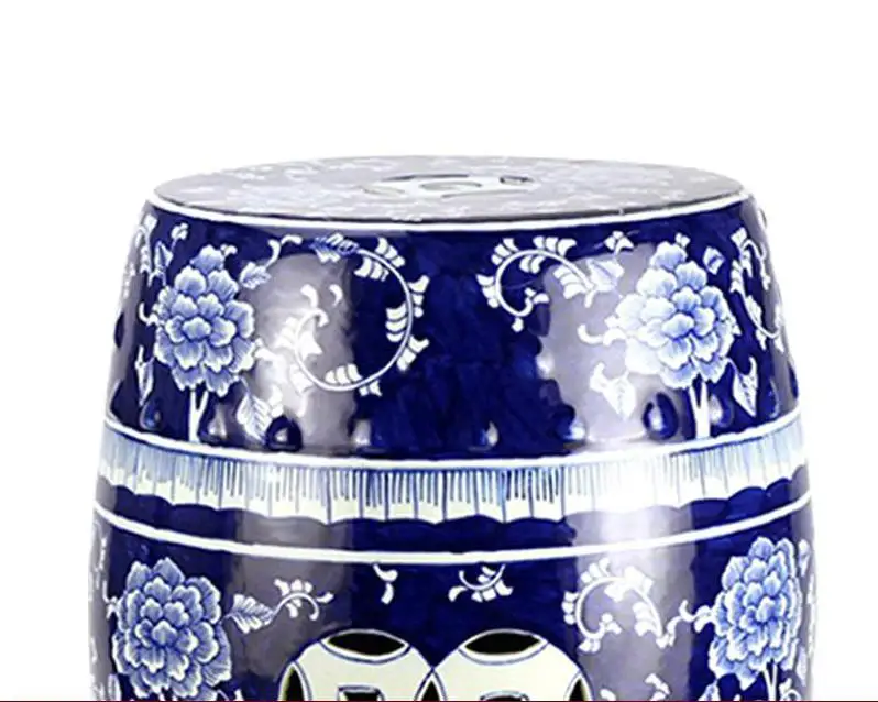 Jingdezhen Ceramics Chinese Antique Blue And White Patterns Porcelain Shoes Toilet decoration home porcelain ceramic Stools