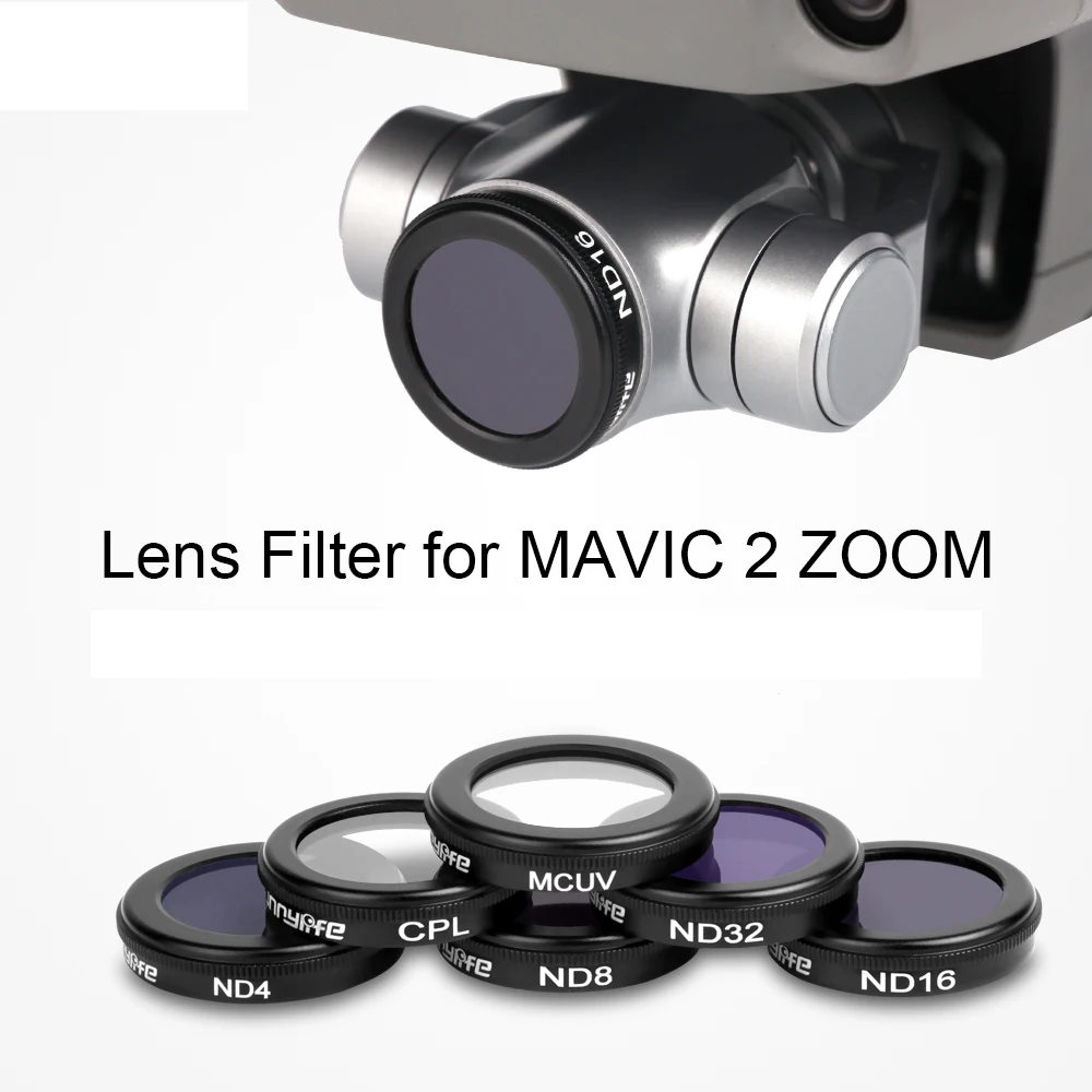 

Sunnylife Camera Lens Filter MCUV CPL ND4 ND8 ND16 ND32 Filter for DJI MAVIC 2 ZOOM Drone