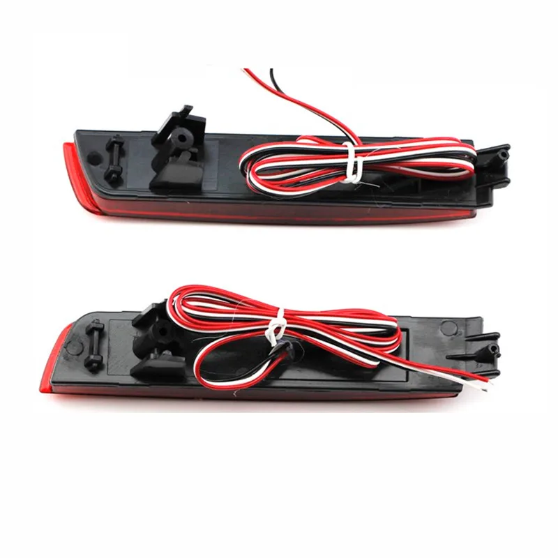2pcs 24 LED Rear Bumper Reflectors Tail Brake Stop Runni for Nissan Juke Murano Z51 Quest Sentra Infiniti FX 30d FX35 FX37 FX50