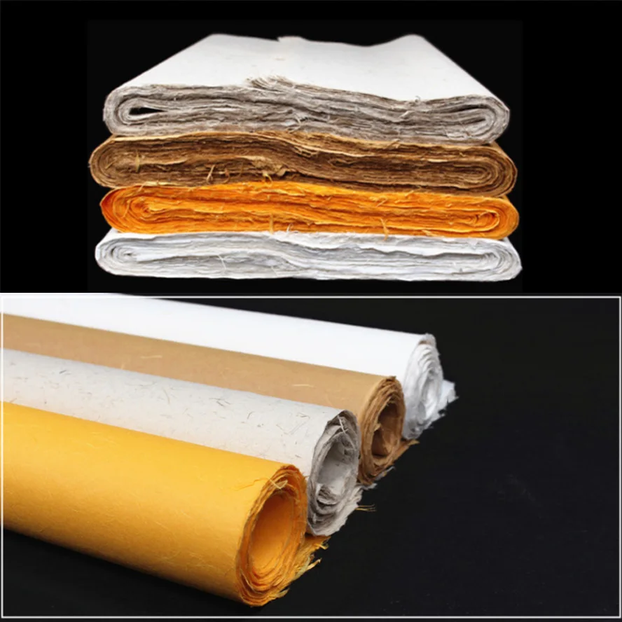 70*138cm chinese painting rice paper Fiber Yunlong Artist Painting Calligraphy Xuan paper Handmade Packing paper