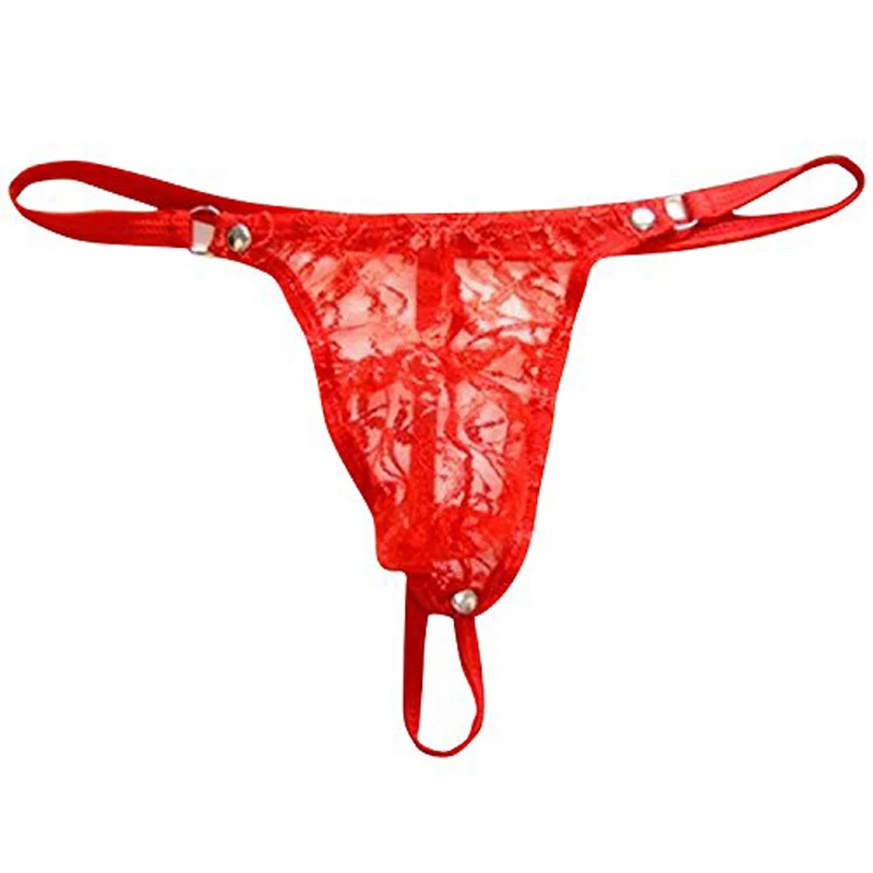 2019 gorąca, seksowna koronkowe stringi mężczyzn Sissy bielizna przejrzyste męskie Bikini stringi bezszwowe stringi dla mężczyzn jockstrap gay